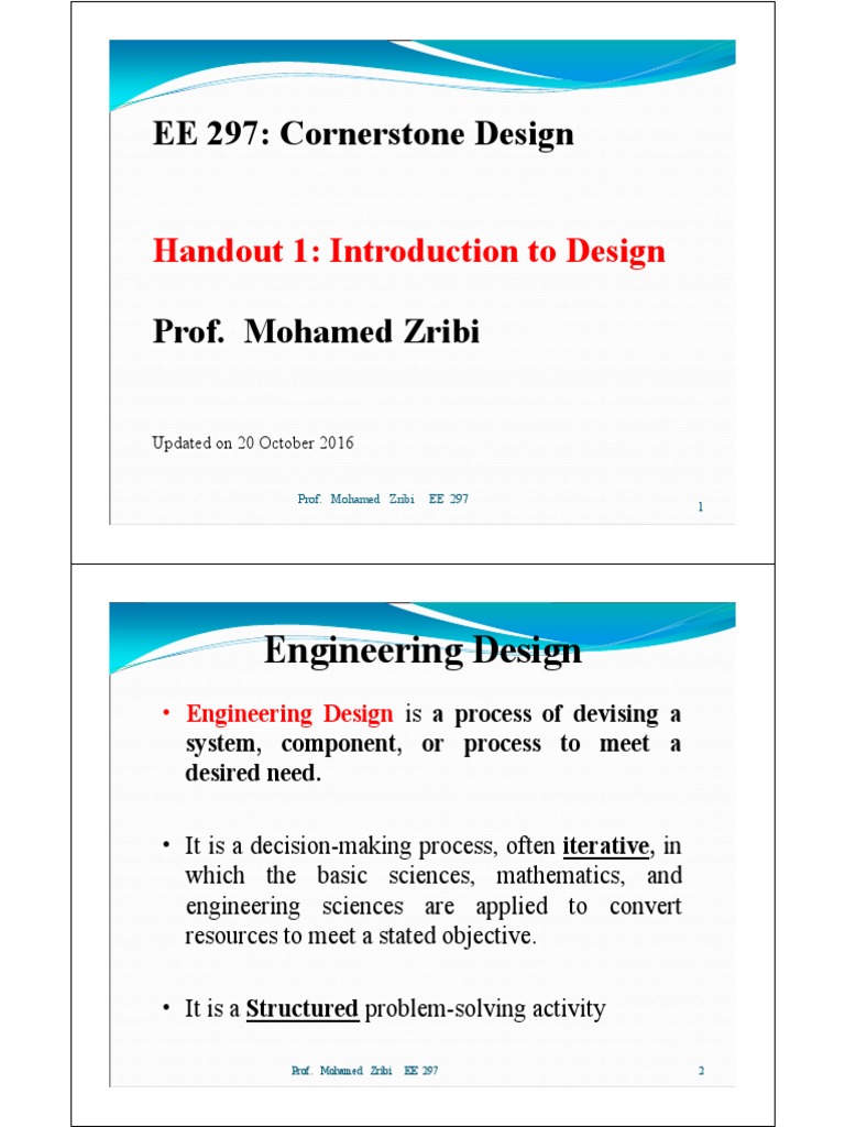 Cornerstone Design Process Overview | PDF | Engineering Design Process ...