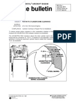 Teledyne Continental Aircraft Engine Piston Clearance Service Bulletin M85-9