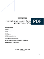 Sem Tesis 8 Función de La Hipótesis en La Investigación