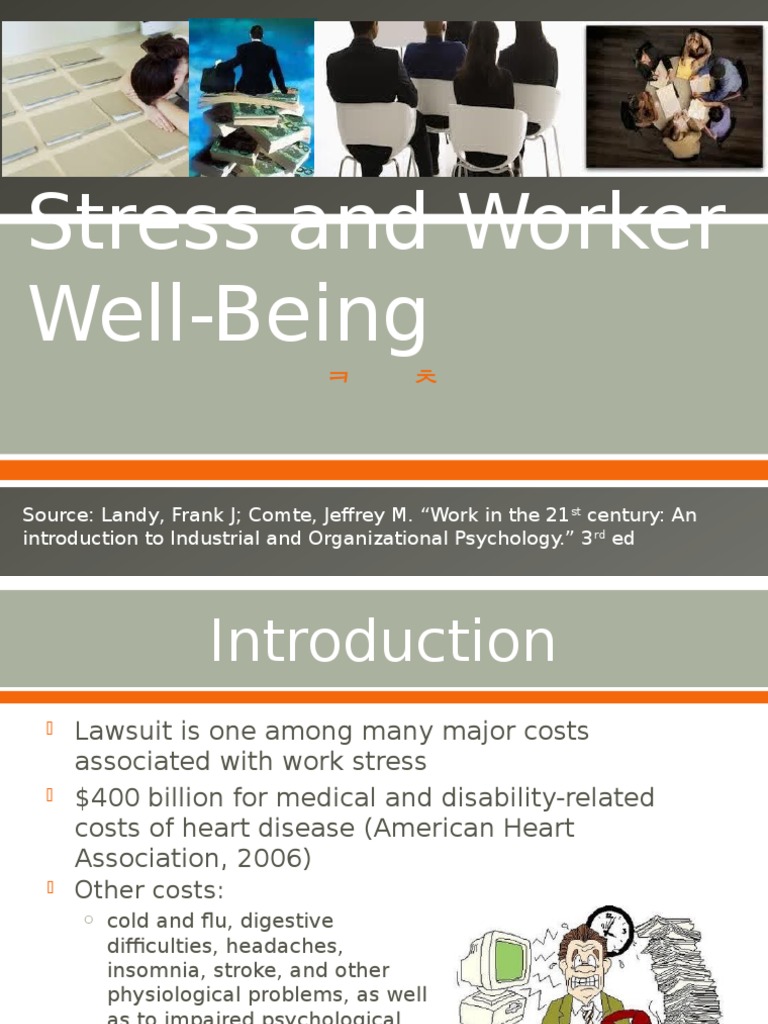 Stress and Worker Well-Being | PDF | Stress (Biology) | Mental Health