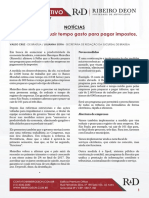 Informativo 06-02-2017 - Programa Vai Reduzir Tempo Gasto Para Pagar Impostos