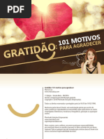 eBook Gratidao 101 Motivos Para Agradecer