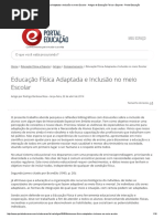 Educação Física Adaptada e Inclusão No Meio Escolar - Artigos de Educação Física e Esporte - Portal Educação