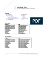 XML Cheat Sheet: For Operations Manager and Essentials 2007