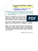 41 - Ministros Itinerantes y Ministros de Las Comunid