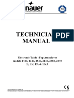 Tuttnauer 1730,2340,2540,3140,3850,3870 Autoclave - Service Manual PDF
