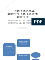 Jabatan Fungsional Apoteker Dan Asisten Apoteker