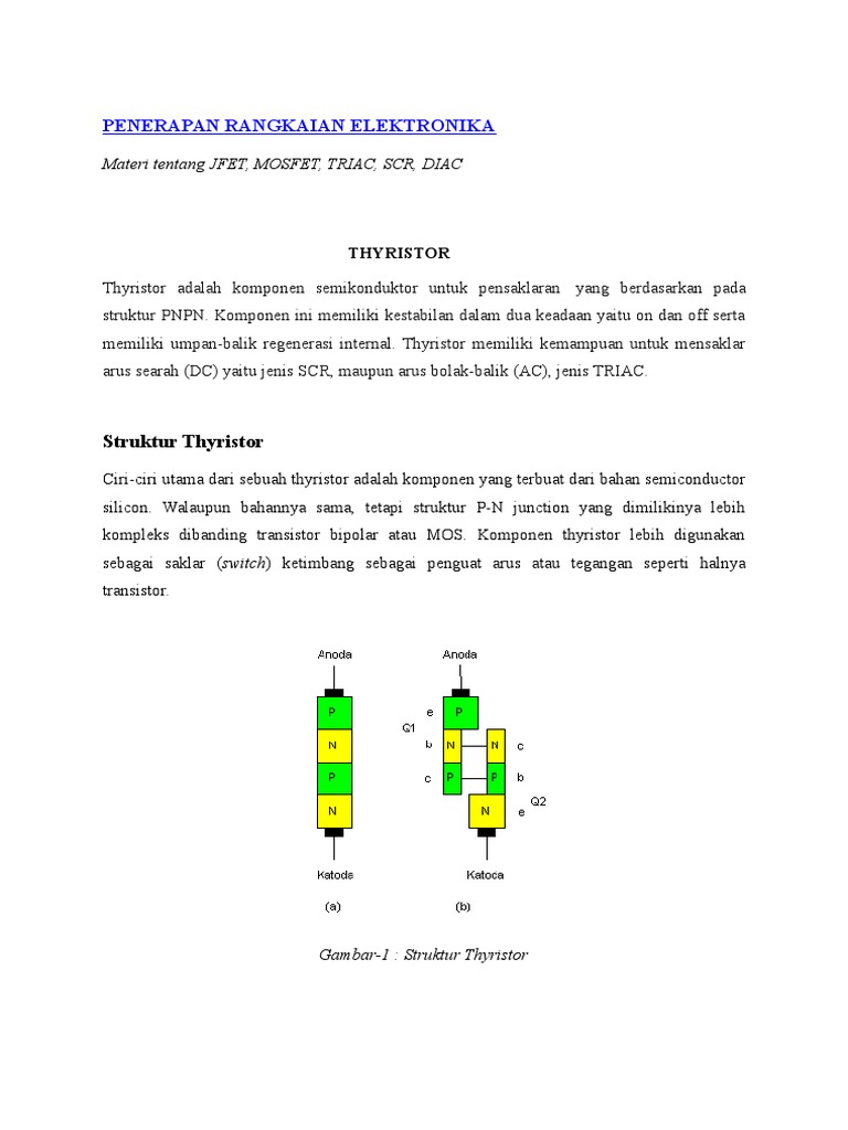 PENERAPAN RANGKAIAN ELEKTRONIKA PENERAPAN RANGKAIAN ELEKTRONIKA