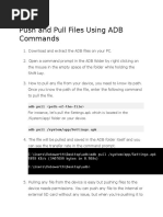 Push and Pull Files Using ADB Commands