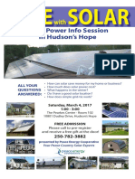 Solar Power Info Session in Hudson's Hope: All Your Questions Answered