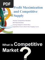 Profit Maximization and Competitive Market