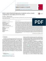 Palmitic acid hydrodeoxygenation