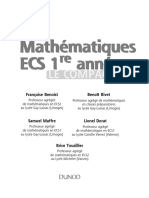 Mathématiques ECS 1re Année Le Compagnon