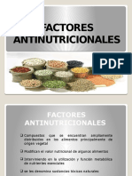 Factores Antinutrientes o Antinutricionales