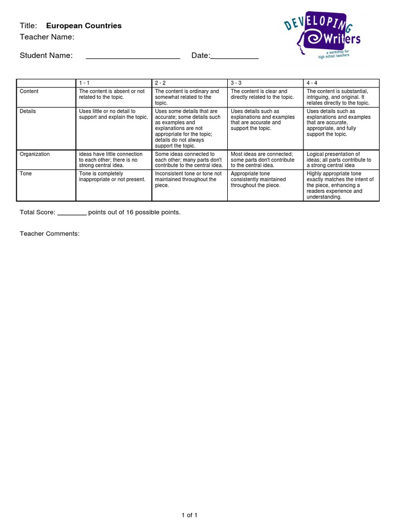 Rubric | Download Free PDF | Cognition | Cognitive Science