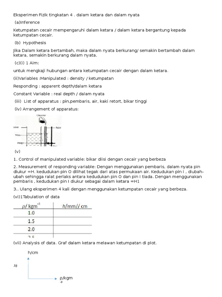 Contoh Laporan Eksperimen Fizik Tingkatan 4  My Skripsi