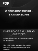 O Educador Musical e a Diversidade