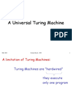 A Universal Turing Machine: Fall 2005 Costas Busch - RPI 1