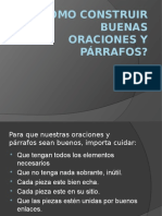 Como Construir Buenas Oraciones y Párrafos