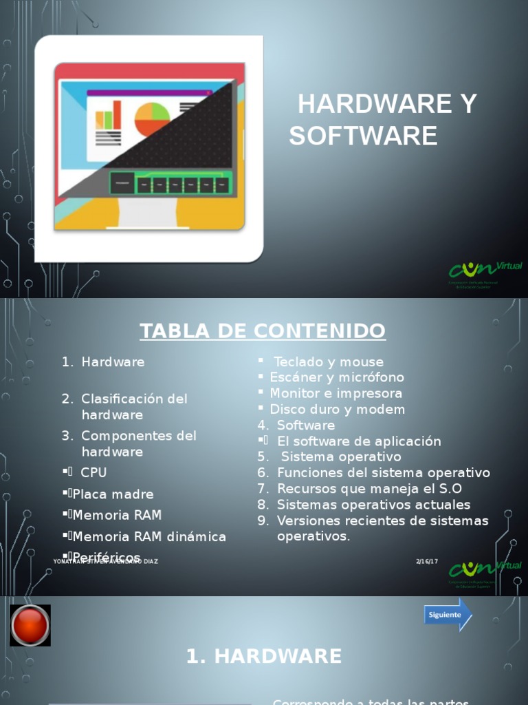 Hardware y Software | PDF | Periférico | Hardware de la computadora