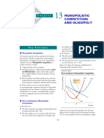 Monopolistic Competition and Oligopoly Game Theory