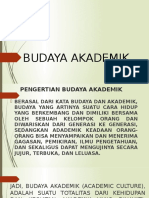 Budaya Akademik