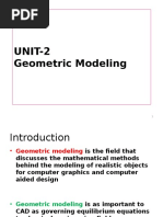 Geometric Modeling