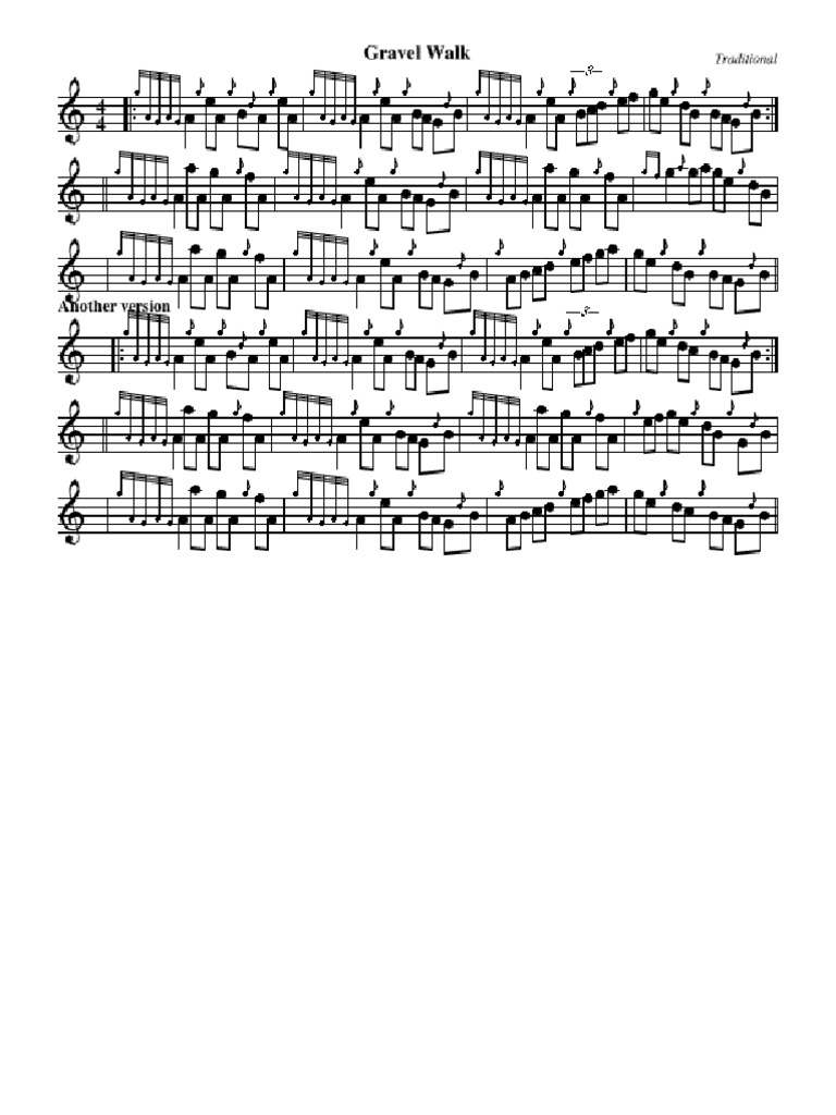 Gravel Walk Bagpipe Tune Great Tune