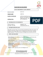 Apd Msds Lime Oil