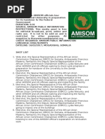Senior AMISOM Officials Tour Somali National University in Preparation for Its Handover to the Federal Government