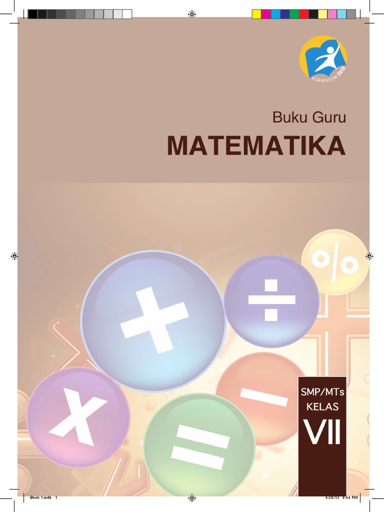 buku guru matematika smp kelas vii pdf
