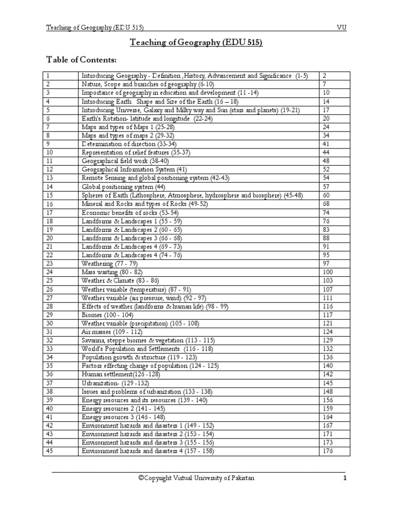 Teaching of Geography Handouts PDF | PDF | Solar System | Milky Way