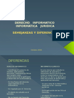 Semejanzas y Diferencias Derecho Informatico e Informatica Juridica