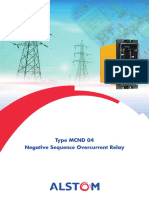 MCND Negative Sequence Overcurrent