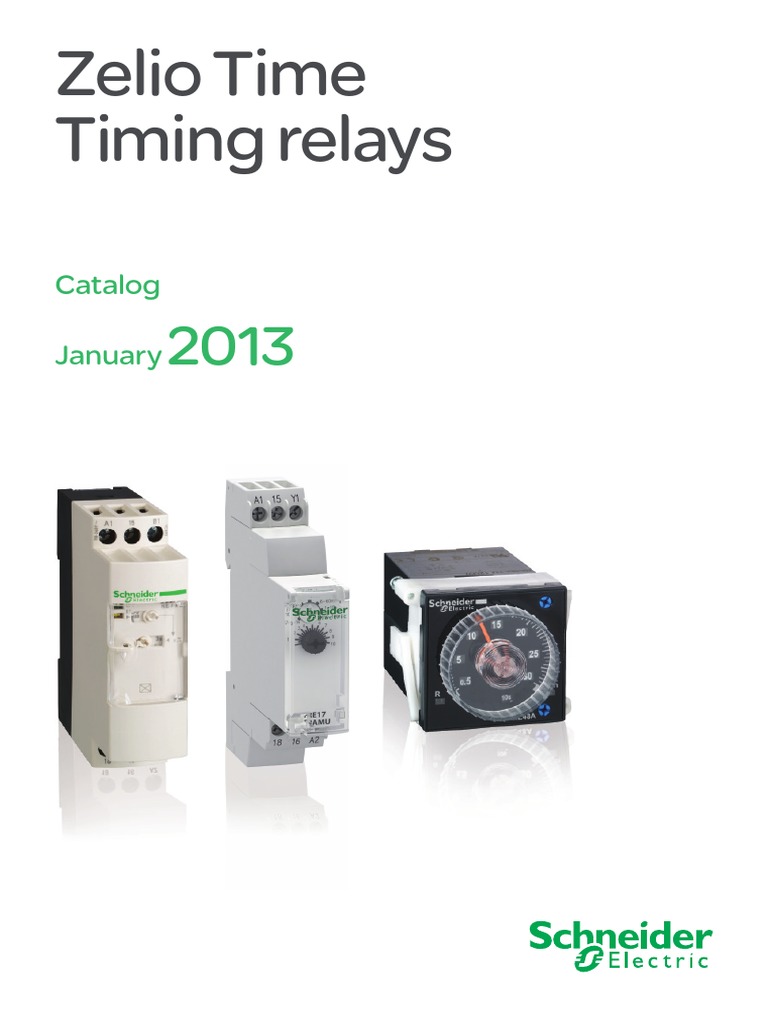 Schneider Zelio Timing Relays Guide | PDF | Relay | Switch