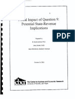 Fiscal Impact of Question 9