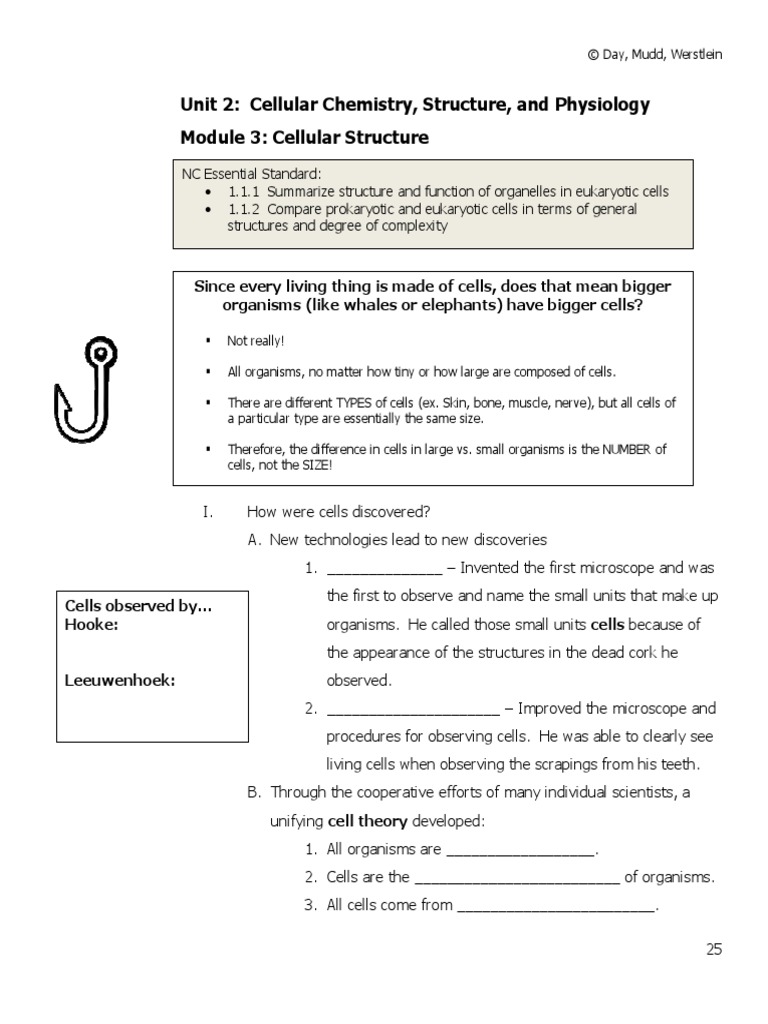 Unit 2 Module 3 Combined With Blanks | PDF | Cell (Biology) | Cell Membrane