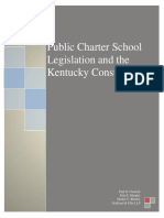 Public Charter School Legislation and The Kentucky Constitution