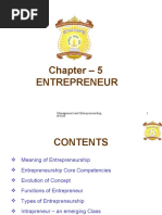 Chapter - 5 Entrepreneur: Management and Entrepreneurship, Rvce 1