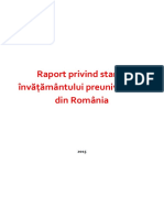 Raport Starea Invatamantului Preuniversitar 2015 Site ISE