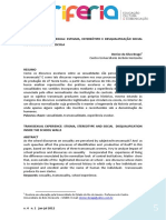 A Experiência Transexual - Estigma, Estereótipo e Desqualificação Social No Intramuros Da Escola