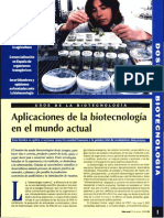 Aplicaciones de La Biotecnologia en El Mundo Actual Albert A. Vida Rural 1999 No. 79