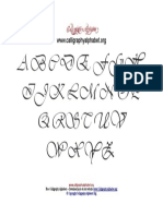 Calligraphy Chart Uppercase PDF