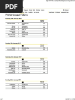 BBC Sport - Football - Premier League Fixtures