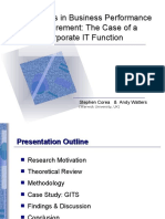 Challenges in Business Performance Measurement: The Case of A Corporate IT Function