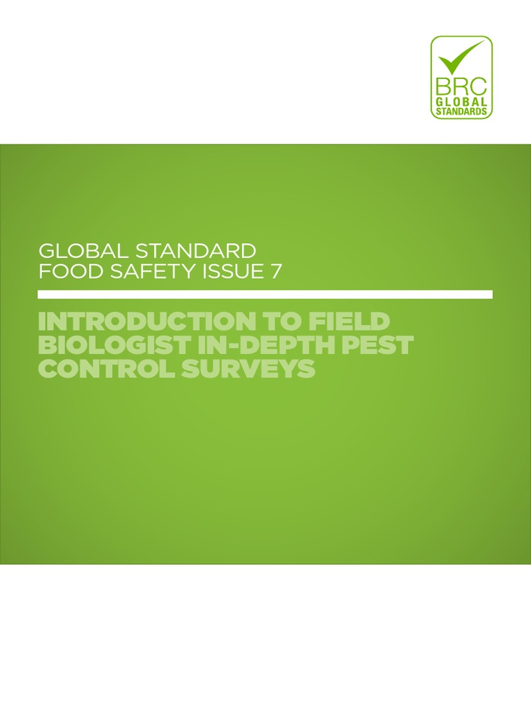 BRC Global Standard For Food Safety Issue 7 Introduction To Field