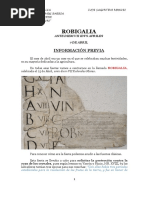 Recreación Robigalia. Web