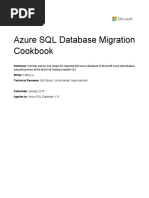 Azure SQL Database Migration Cookbook