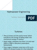 Hydropower Engineering: Turbines. Description