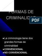 Formas de Criminalidad